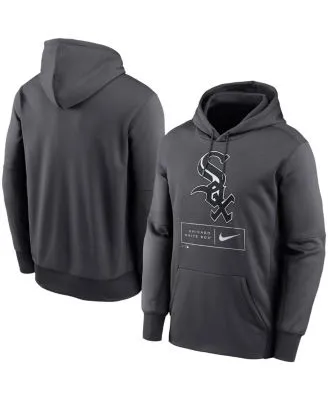 Men's Chicago White Sox Nike Anthracite City Connect Therma Pullover Hoodie