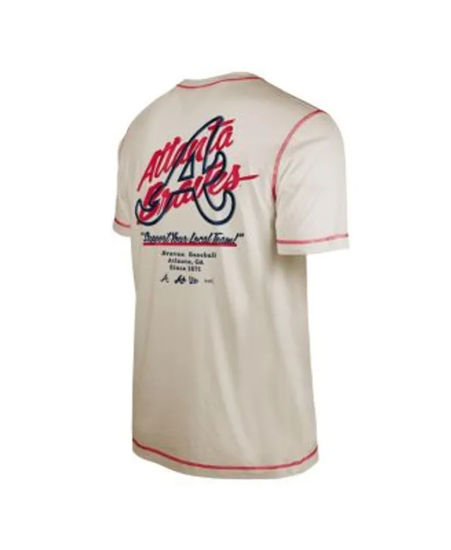 New Era Men's New Era Navy Atlanta Braves Team Tie-Dye T-Shirt