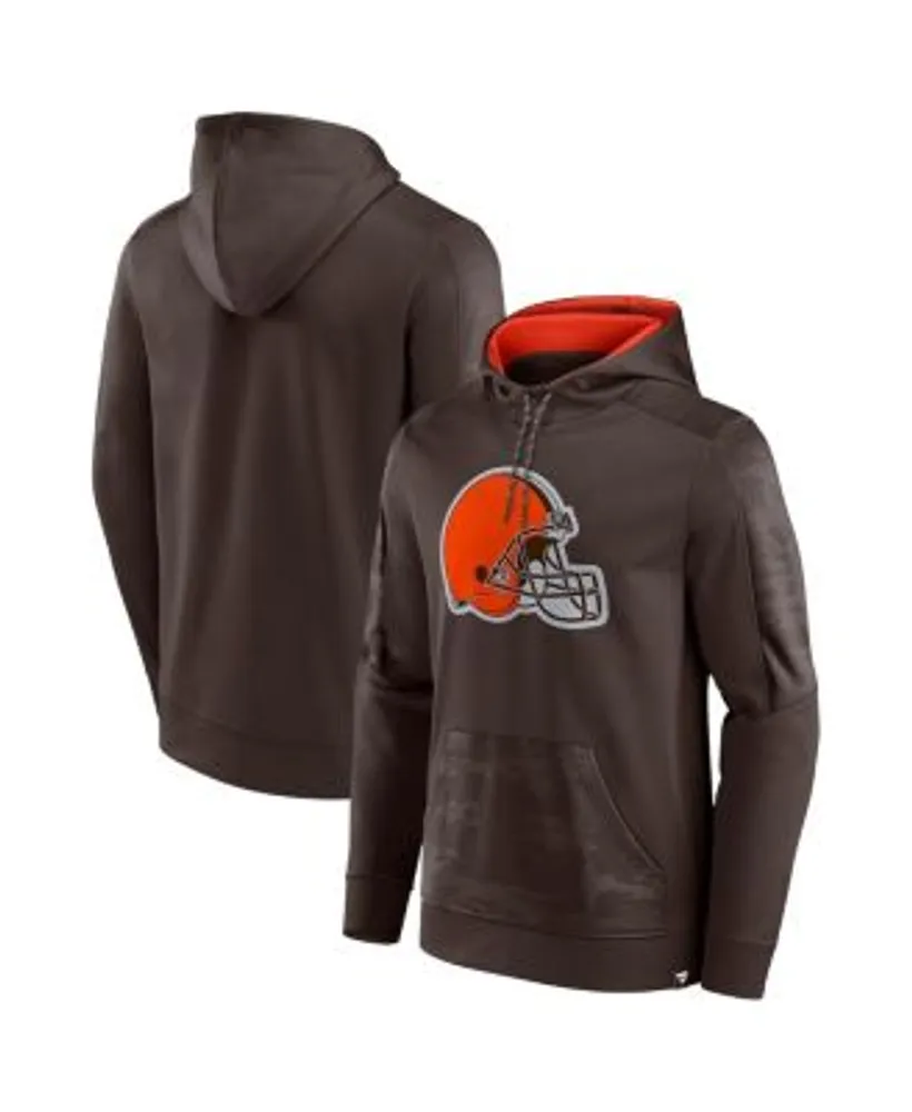 Men's The Wild Collective Black Cleveland Browns Camo Pullover Hoodie