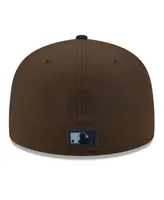 Men's New Era Brown/Navy York Yankees 1999 World Series Walnut 9FIFTY Fitted Hat