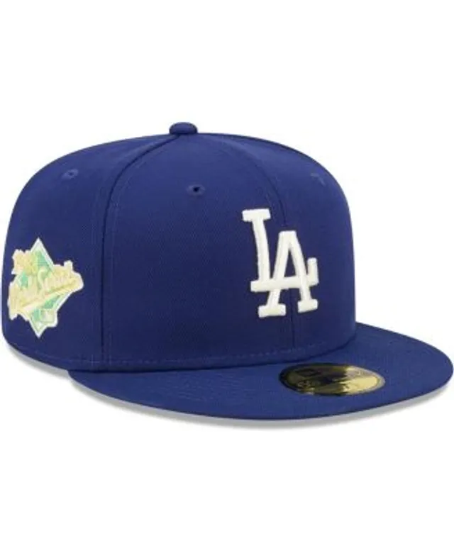 Los Angeles Dodgers New Era 59Fifty Fitted 2020 World Series Champions  Trophy Blue Hat Cap GREY UV