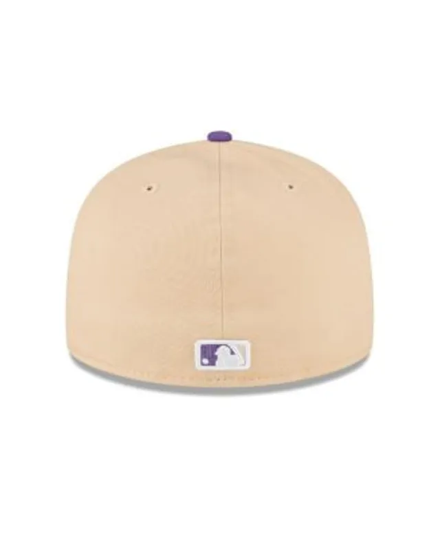 Men's New York Yankees New Era Peach/Purple Subway Series Side