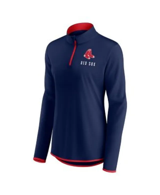 Women's Fanatics Branded Red/Navy St. Louis Cardinals Authentic Fleece  Quarter-Zip Jacket