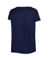 Soft As A Grape Women's New York Yankees Navy V-Neck T-Shirt