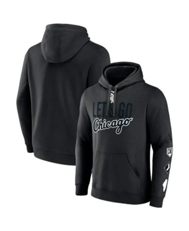 Profile Men's Black Chicago White Sox Jersey Muscle Sleeveless Pullover  Hoodie