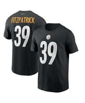 Men's Pittsburgh Steelers Minkah Fitzpatrick Nike Black Name & Number  T-Shirt