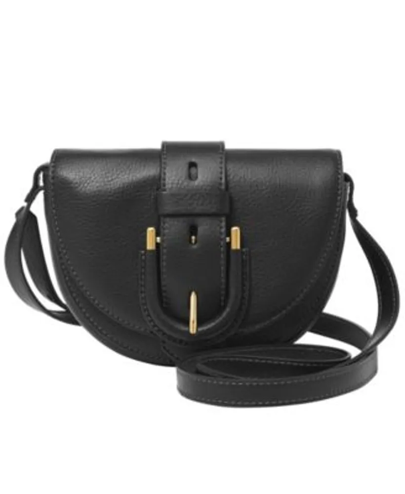 Fossil Heritage Leather Mini Crossbody Saddle Bag