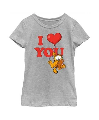 Girl's Garfield I Heart You  Child T-Shirt