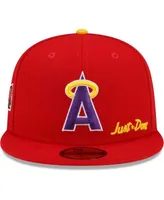 Men's Los Angeles Angels New Era Red Upside Down 59FIFTY Fitted Hat