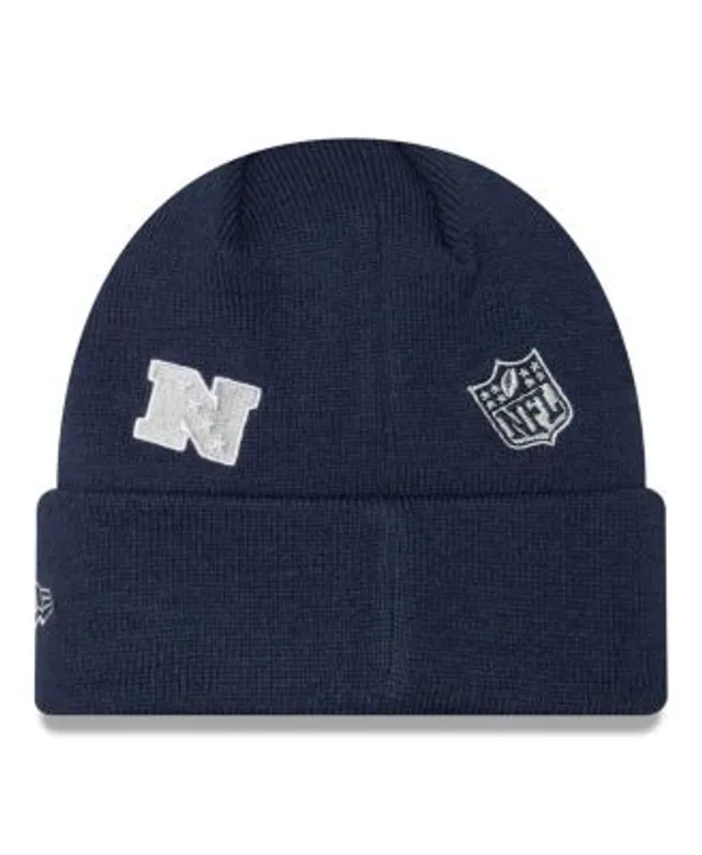 Men's New Era Navy Dallas Cowboys Toasty Cover Cuffed Pom Knit Beanie