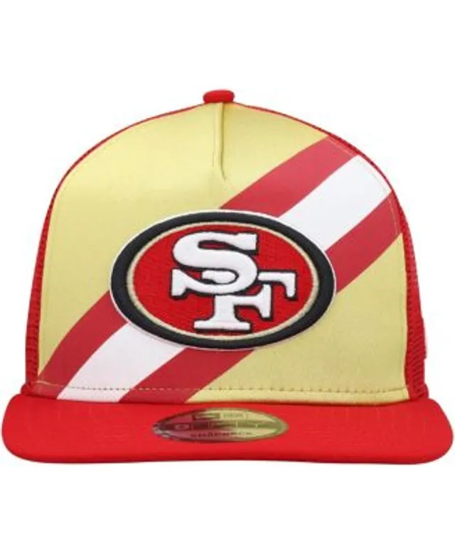 Men's New Era Camo San Francisco 49ers Woodland Trucker 2.0 9FIFTY Snapback  Hat