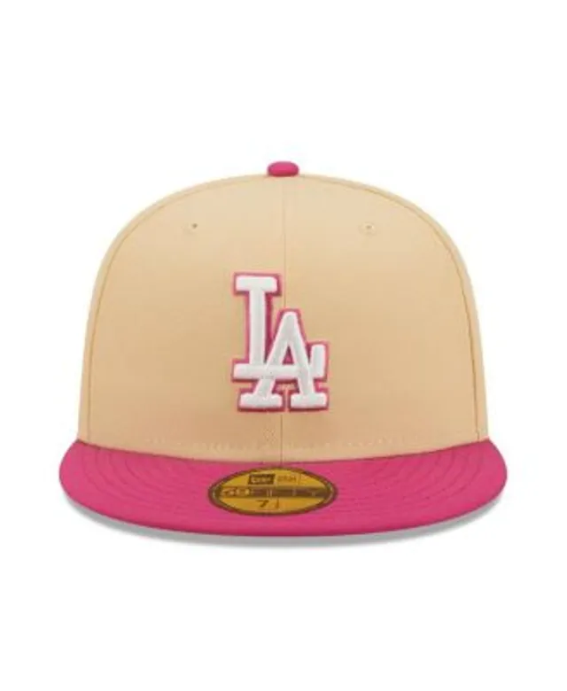 Men's Los Angeles Dodgers New Era Pink 2020 World Series Red Undervisor  59FIFTY Fitted Hat