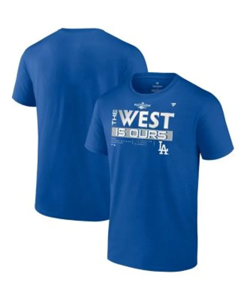 Fanatics Men's Branded Royal Los Angeles Dodgers 2022 NL West Division  Champions Locker Room Big and Tall T-shirt