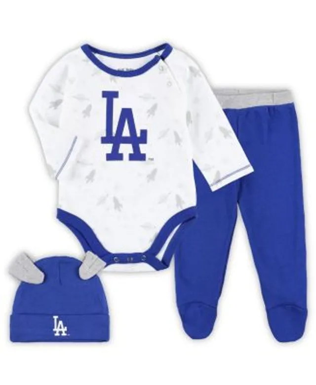 Atlanta Braves Newborn & Infant Dream Team Bodysuit, Hat & Footed Pants Set  - Navy/White