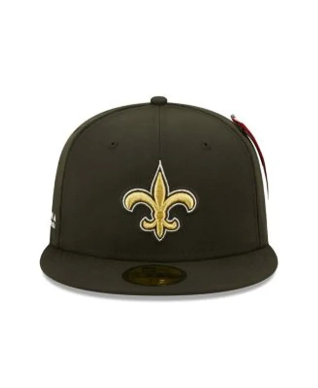 New Orleans Saints New Era Alternate Logo Omaha Low Profile 59FIFTY Fitted  Hat - Black