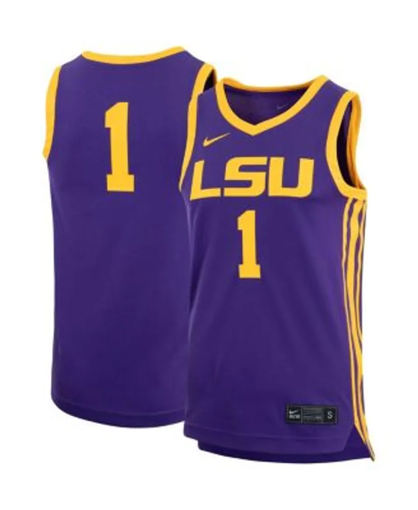 Nike Men's Purple LSU Tigers Replica Basketball Jersey