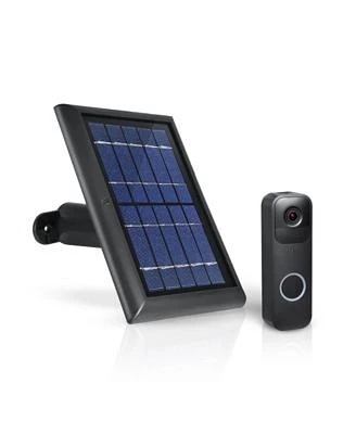 Solar Panel - Compatible with Blink Video Doorbell - Solar Power for Your Blink Video Doorbell (Black)