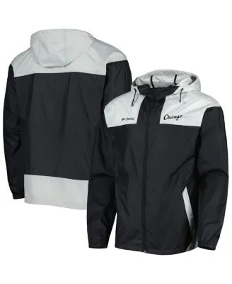 Men's Mitchell & Ness Black Chicago White Sox Undeniable Full-Zip Hoodie Windbreaker Jacket