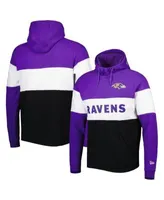 New Era Men's Black Baltimore Ravens Colorblock Current Pullover