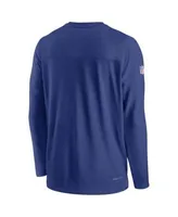 New York Giants Nike Sideline Tonal Logo Performance Player T-Shirt - Royal