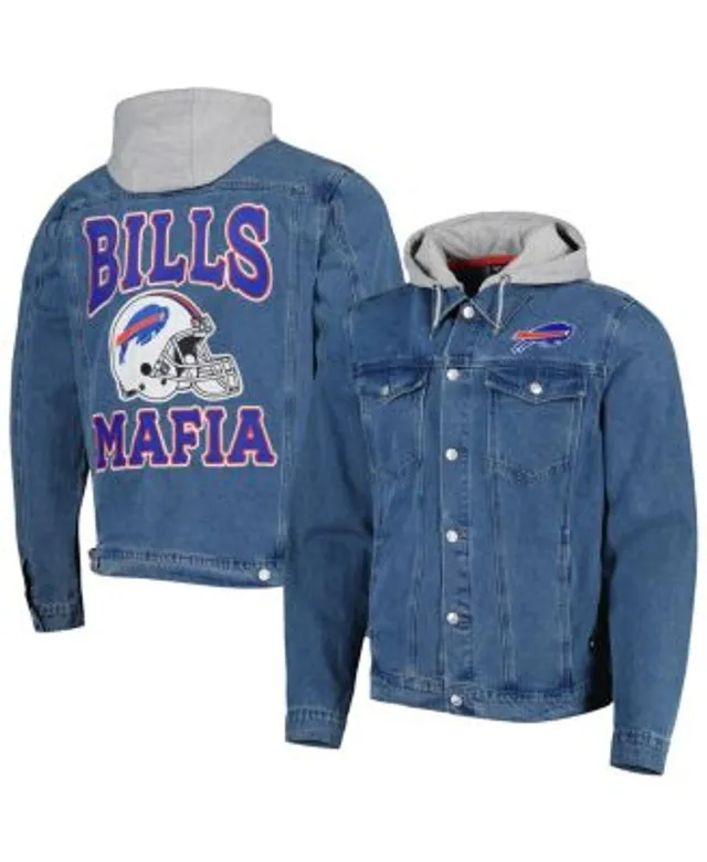 The Wild Collective Women's Buffalo Bills Black Hooded Puffer Jacket