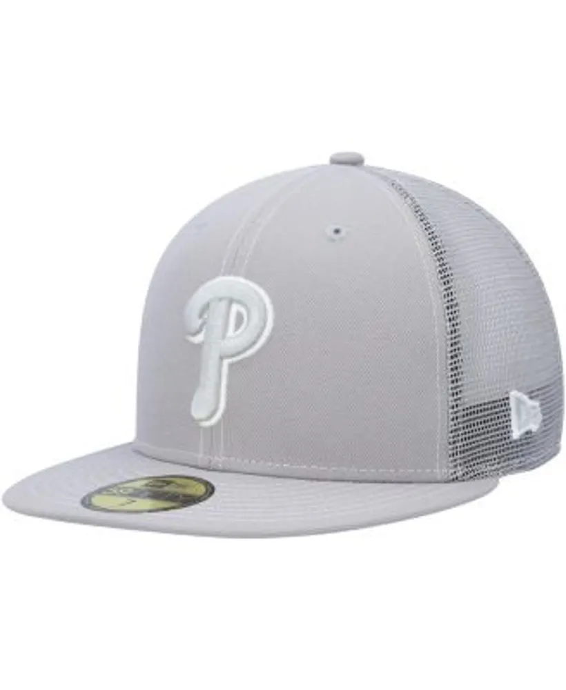 New Era Men's Gray Philadelphia Phillies 2023 On-Field Batting Practice  59FIFTY Fitted Hat
