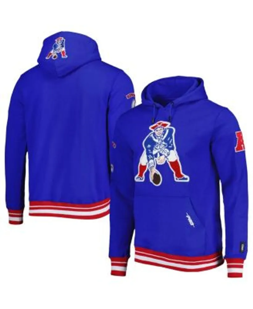 Fanatics Patriots Fade Out Fitted Pullover Hoodie - Men's