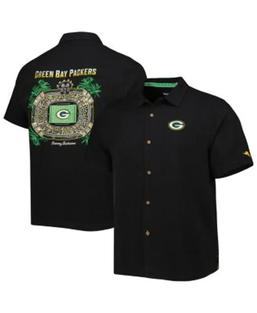 Tommy Bahama Men's Black Green Bay Packers Top of Your Game Camp