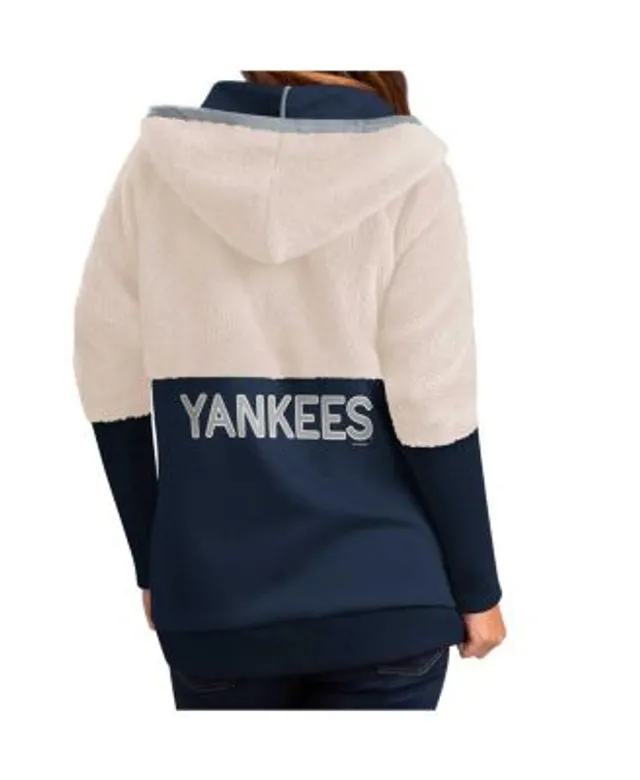 Lids Atlanta Braves G-III 4Her by Carl Banks Women's Shuffle It Raglan  Full-Zip Hoodie - Oatmeal/Navy