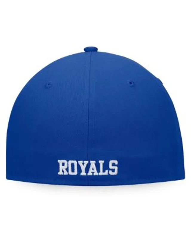 Fanatics Men's Branded White, Royal Kansas City Royals Iconic Color Blocked  Fitted Hat