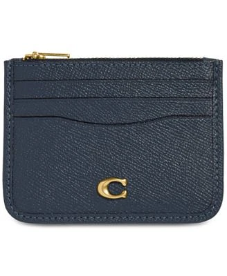 Crossgrain Leather Zippered Card Case