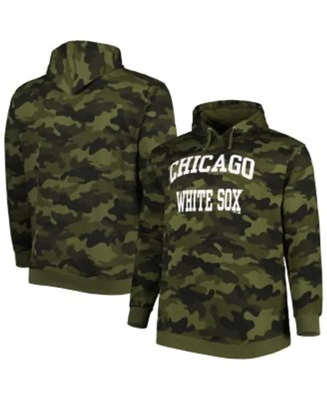 Profile Men's Big and Tall Camo Chicago White Sox Allover Print Pullover  Hoodie