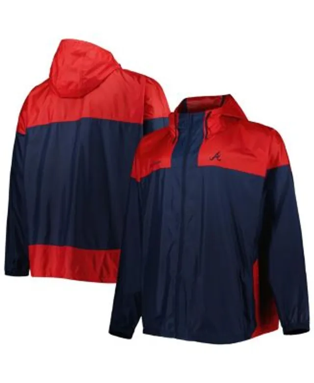 Men's Atlanta Braves Columbia Navy Flash Forward Full-Zip Team