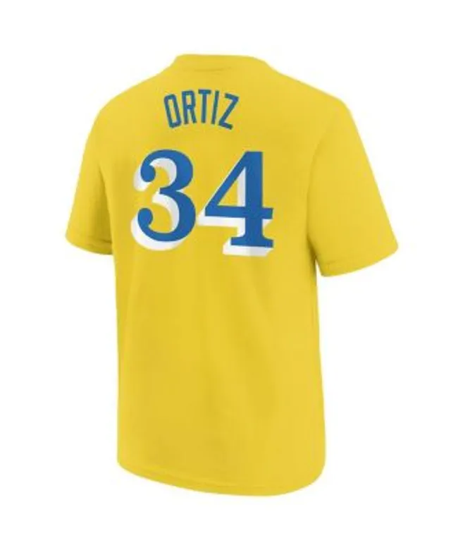 Men's Nike David Ortiz Black Boston Red Sox Name & Number T-Shirt