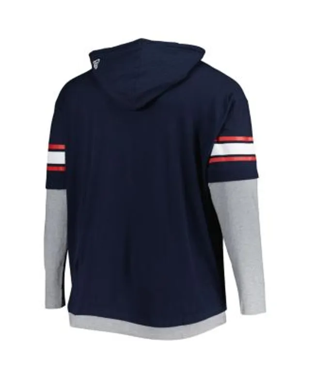 47 Brand Men's Navy Atlanta Braves Shortstop Pullover Hoodie - Macy's