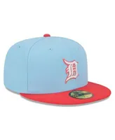 New Era Men's Light Blue, Red Detroit Tigers Spring Color Two-Tone