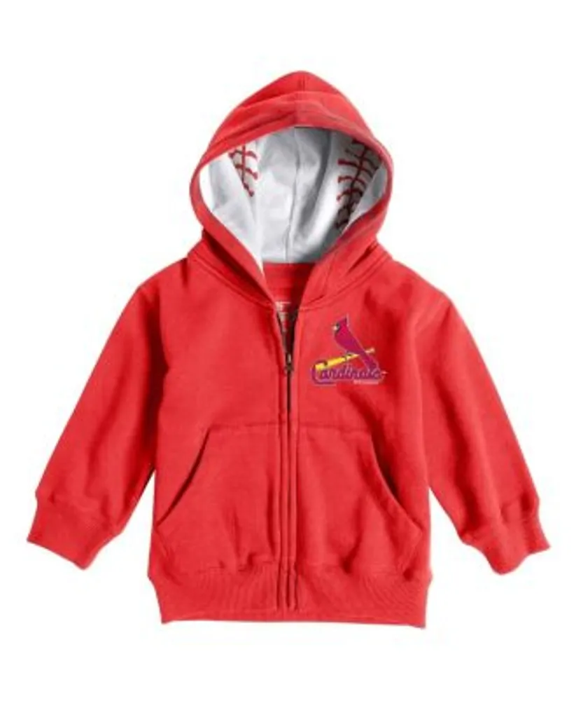 Soft As A Grape Infant Boys and Girls Red St. Louis Cardinals Baseball  Print Full-Zip Hoodie