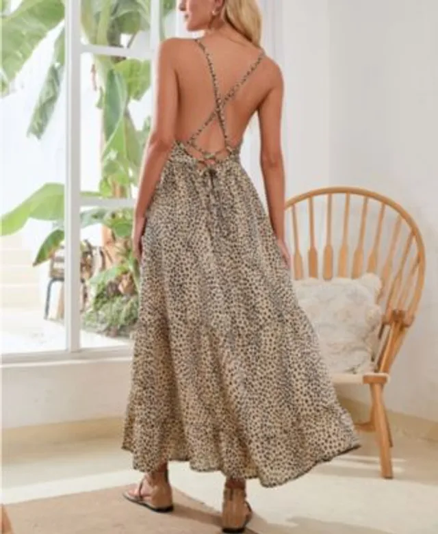 macys backless dress