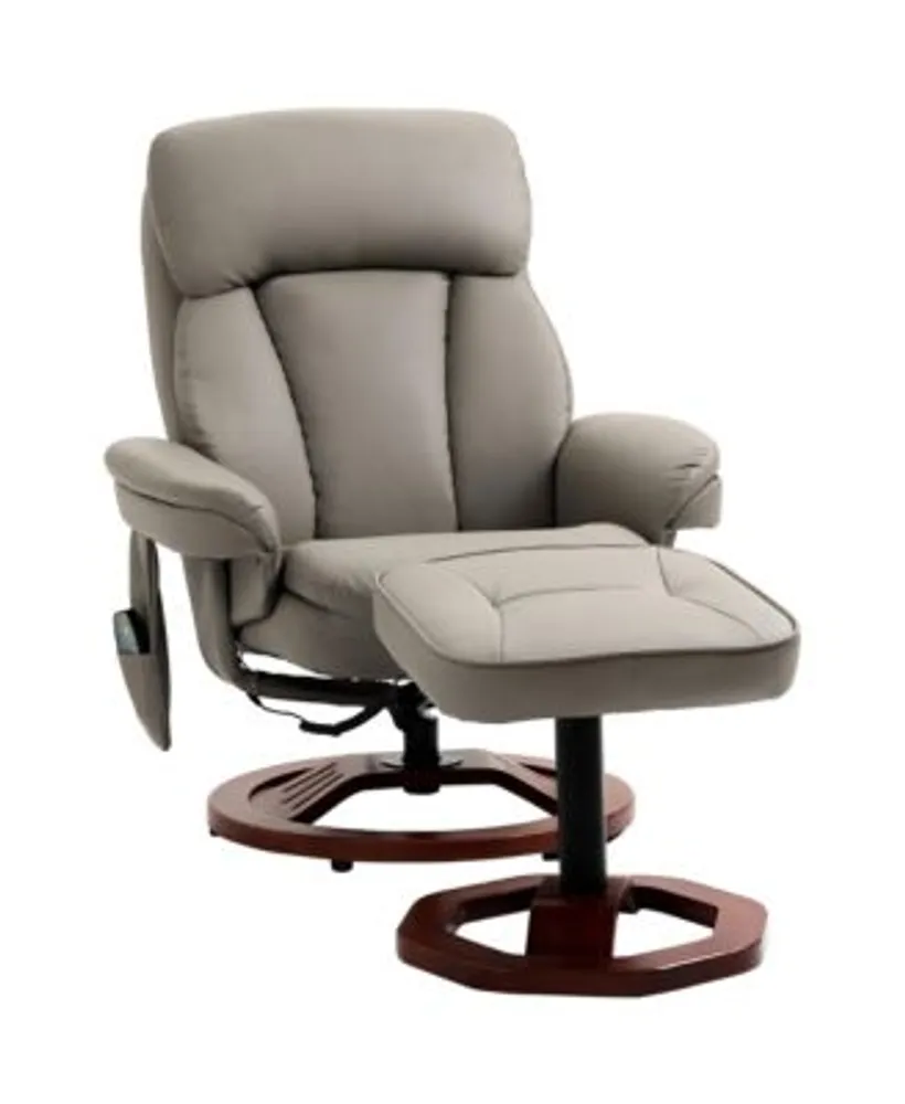 Electric Massage Recliner Chair with Ottoman and Remote Control