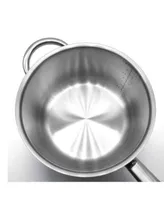 Megacasa Quart Triple-Ply Stainless Steel Saucepan with Lid