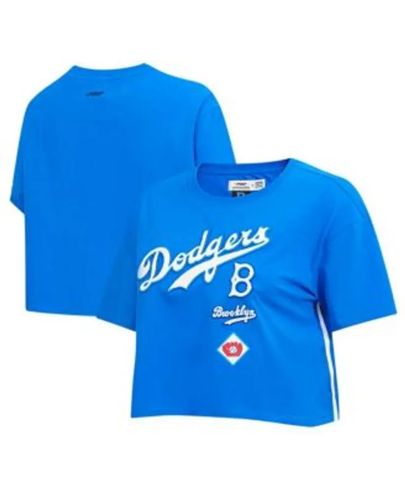 Pro Standard Men's Red/Royal Los Angeles Dodgers Red White and Blue Dip Dye T-Shirt Size: Small