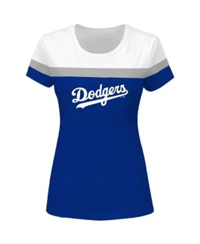 Los Angeles Dodgers Women's Plus Size Cloud V-Neck T-Shirt