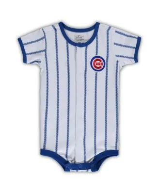 Infant New York Yankees White Pinstripe Power Hitter Coverall