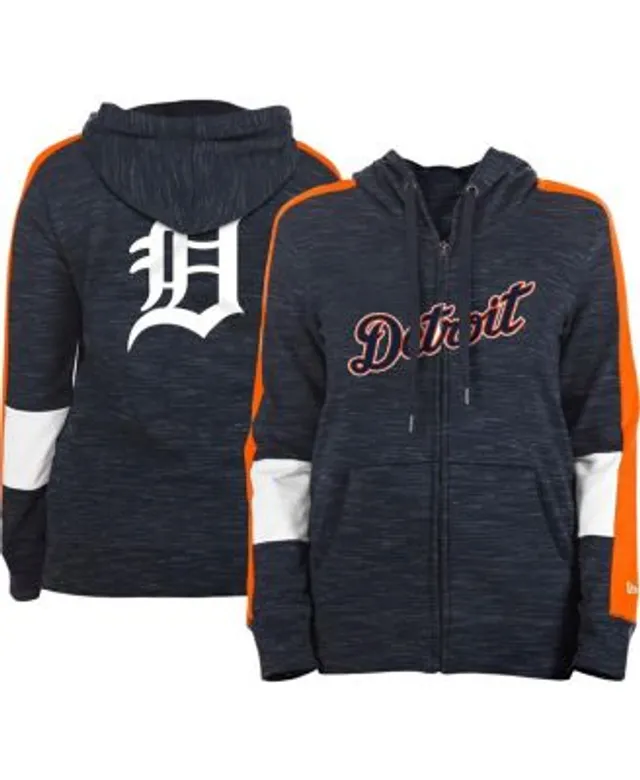 New Era Women's Navy Detroit Tigers Plus Color-Block Full-Zip