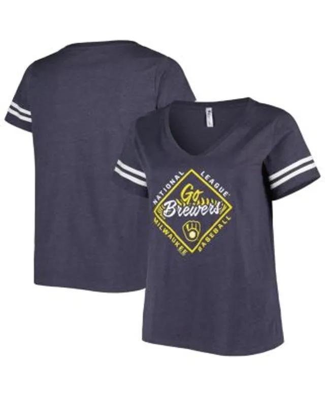 Milwaukee Brewers Starter Women's Perfect Game V-Neck T-Shirt