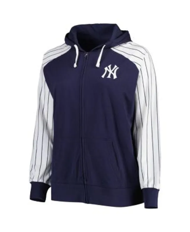 Lids New York Yankees Era Women's Plus Color-Block Full-Zip Hoodie - Navy