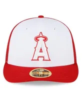 Men's Los Angeles Angels New Era Black Team Low Profile 59FIFTY Fitted Hat