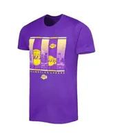 Men's Los Angeles Lakers Nike Purple Courtside Splatter T-Shirt