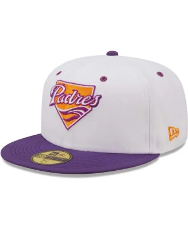 Atlanta Braves New Era Logo 59FIFTY Fitted Hat - Grape