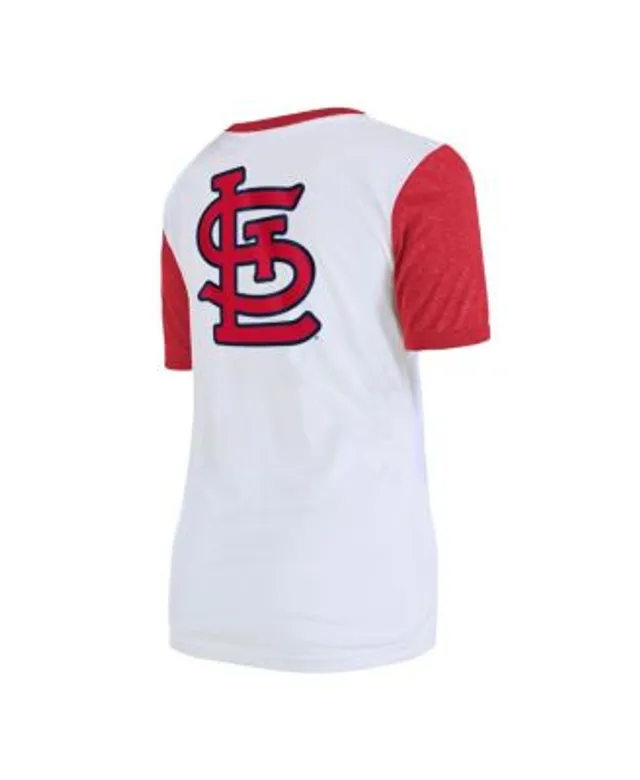 New Era Women's Red St. Louis Cardinals Team Stripe T-shirt